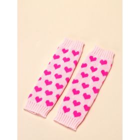 Feet Cover Knitted Love Foot Sock Versatile Slimming Hot Girl Wool (Option: Pink-Free Size)